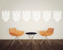 Damask Wall Pattern  Art Stickers